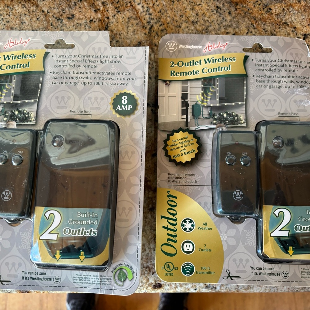 Westinghouse NIB outdoor 2 outlet wireless remote control systems